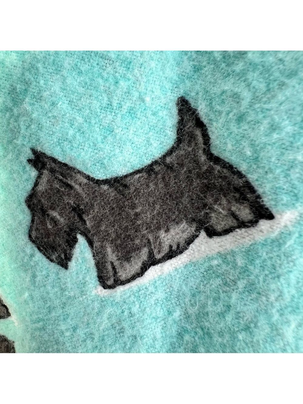 Aqua blue cotton flannel Scottie dog lounge pants pyjama pants XXL / 20 - Picture 7 of 14